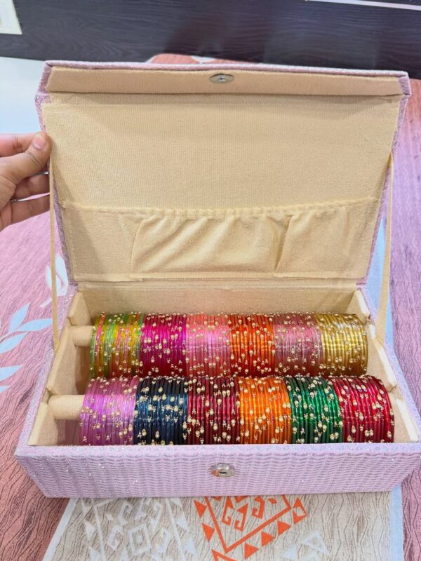 Small Box Different  Colors Glass Bangles
